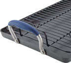 Anolon Advanced Home Hard Anodized Nonstick Double Burner/Flat Grill/Griddle Rack, 10 Inch x 18 Inch, Indigo