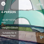 2-12 Person Tents for Camping Waterproof, Backpack Double Layer Tents, Perfect Picnics, Fishing and Backyard Camping