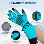 SIMARI Winter Gloves Women Men Ski Snow Gloves Liner Thermal Warm Touch Screen, Suit for Running, Cycling, Biking, Hiking, Driving, Walking, Typing, Freezer Work, Sports, Soccer, Shooting, Gaming 102