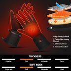 Heated Gloves for Men Women Rechargeable Waterproof Electric Motorcycle Gloves for SKI Snowboard Camping Hiking Camping