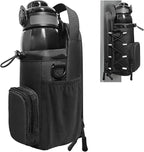 Magnetic Gym Bag for Men and Women, Magnetic Water Bottle Holder for Gym, Small Gym Bag, Gym Gifts for Women and Men (Black, <40 OZ)