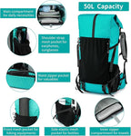 Hiking Backpack,40L to 50L Extra Large Capacity Hiking Bag,Internal Frame Camping Backpack,Upgraded X-PAC Lightweight Sport Daypack Travel Backpack Fit For Mountain Climbing Camping(Peacock Green)