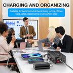 Portable USB~C Charger Block, 300W(40A) 40Port (20 USΒ A & 20 USΒ~C Port) Home USΒ Charging Station for Multiple Devices, Desktop USB Wall Charger Compatible with iPhone, iPad, Kindle, Tablets, Watch