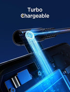 AINOPE Type C Cable [2-Pack, 6.6ft] 3.1A C Charger Cable Fast Charging Right Angle, Durable Nylon Braided USB C Cable Compatible with Galaxy S10 S9 S8 Plus S21, Note 10 9 8, LG (Blue)