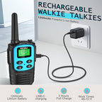 MaxTalker Walkie Talkies Long Range for Adults, Rechargeable Walkie Talkies 6 Pack with 22 FRS Channels, 2 Way Radios, NOAA, Li-ion Battery, LED Flashlight, VOX Gift for Family Hiking Camping