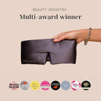 DROWSY Silk Sleep Mask. Face-Hugging, Padded Silk Cocoon for Luxury Sleep in Total Darkness. (Moonlight Shadow)