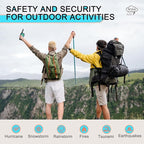 Walkie Talkies Long Range for Adult, MT10 Rechargeable Walkie Talkies FRS Two Way Radio, NOAA, 1200mAh Li-ion Battery USB-C Cable, LED Flashlight,VOX Walkie Talkie for Camping 2Pack (Blue)