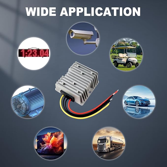 DC Boost Buck Converter 8-36V to 12V Voltage Regulator 10A 120W DC Step Up Step Down Power Supply Module for Car Truck RV Automotive Electronics LED Driver