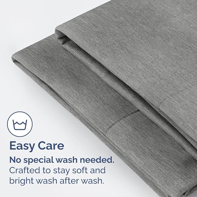Pillowcases - Ultra Soft Hotel Quality Pillowcase Covers - Comfy, Cozy & Wrinkle Free - Shrinkage and Fade Resistant - Machine Washable Pillow Protectors - (Queen, Heathered Grey, 4 Piece Set)