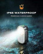 500LM Ultra Bright Running Lights for Runners, 10 Modes Mini EDC Flashlight with Spot & Flood Light, IP65 Waterproof Rechargeable Small Clip on Flashlight for Camping, Hiking, Jogging, Work