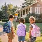 RHCPFOVR Boys Backpack for Elementary School, Backpack for Girls 5-8, Lightweight Kids Backpacks