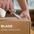 EDC Multitool, 21-in-1 Heavy-duty Stainless Steel Finish Multi Tool Pliers with Safety Locking | Seat Belt Cutter - Men's Gift Set Including Nylon Sheath for DIY, Home, Garden & Outdoors