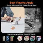 2025 Latest Portable Charger, 16800mAh Magnetic 15W Wireless Power Bank with 2 Built in Cables, LED Display Battery Pack Travel Essentials for iPhone 17/16/15/14/13/12/Pro/Mini/Pro Max