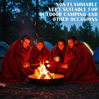 Tudomro 6 Pcs 64 x 90 Fire Retardant Blankets First Aid Red Warm Fire Retardant Blanket for Outdoors Camping Stadium Picnics Travel