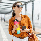 SENDESTAR 40oz Water Bottle Wide Mouth Stainless Steel Vacuum Insulated Double Wall with 2 Straw Lids Fit in Any Car Cup Holder