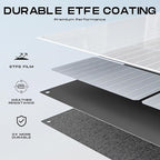 MARBERO 100W Portable Solar Panel 100 Watt 20V Foldable Solar Panel Charger for Power Station QC3.0 USB & DC Output >23% High Efficiency IP68 Waterproof for Camping Outdoor Home RV Blackout Cloudy