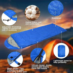 Macarrie 6 Pack Camping Sleeping Bags Bulk for Adults, 4 Season Cold Weather Sleeping Bag with Compression Sack Lightweight Waterproof Essential Gear for Backpacking Hiking Travel