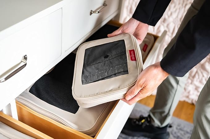 Compression Packing Cubes for Travel Organizers with Double Zipper, LeanTravel