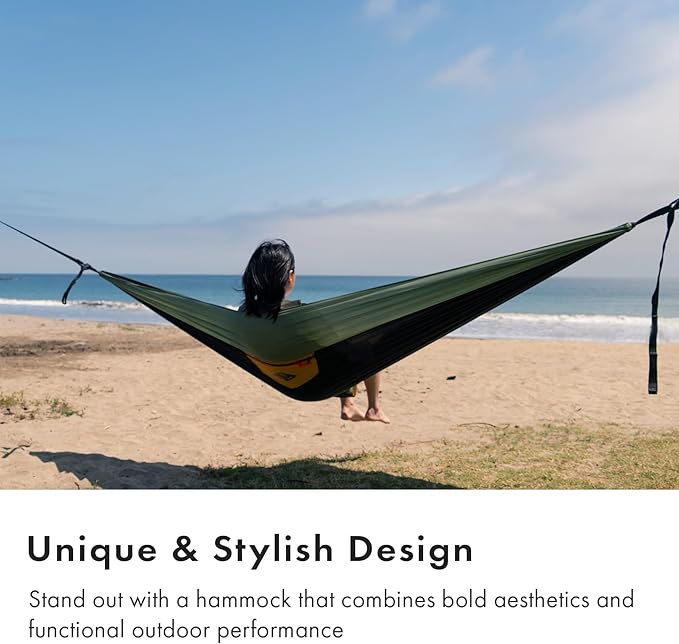 Suparpine II Hammock for Camping with Straps Included (Deep Moss, Double)