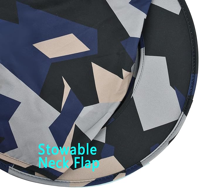 Sun Hats for Men Women Fishing Hat UPF 50+ Breathable Wide Brim Bucket Hats Summer UV Protection Safari Hat with Neck Flap