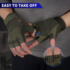 FIORETTO Fingerless Gloves for Airsoft Shooting Half Finger Hunting Hiking Cycling Driving Motorcycle Climbing Work Gloves M210603
