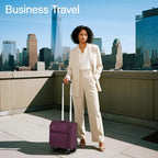 Hanke 16 Inch Underseat Carry On Luggage with Spinner Wheels Airline Approved, Small Rolling Suitcase Softside Underseater Lightweight TSA Travel Roller Suitcase Carry-On Bag(Purple)