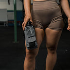 Iron Infidel Battle Bottle - 32 Oz Insulated Water Bottle with Straw Lid & Chug Cap, Stainless Steel Metal Tactical Flask with Rugged, Removable Sleeve for Keys & Phone or Wallet (Betsy Ross 1 Liter)