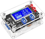 DROK DC Buck Converter Adjustable Voltage Regulator 12V 6V-32V to 1.5-32V 5A, LCD Screen Step Down Converter with USB Port and Protective Case