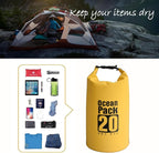 Dry Bag Waterproof Backpack 5L/10L/20L/30L Roll Top Waterproof Bag,Floating Dry bags for Kayaking,Swimming,Boating,Camping,Beach.