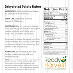 Ready Harvest Dehydrated Food - Potato Flakes | Emergency Food | Instant Mashed Potatoes | #10 Can | 30-Year Shelf Life | Cans Filled to the Top