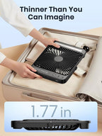 Warmco 20000mAh 8-inch Portable Camping Desk Fan, [15-48H Working Hours] Ultra-thin LED Light Rechargeable Battery Powered Travel Fan for Outdoor, Indoor, Cruise Essentials 2025