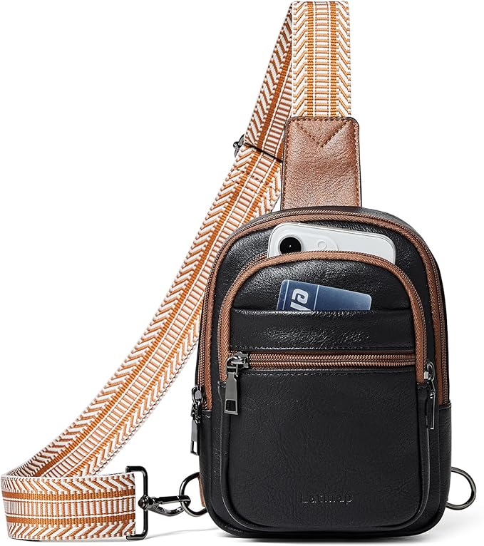 3L SMALL Sling Bag Fanny Packs For Women Men Mini Crossbody Chest Belt Travel Bag Purse Handbag Faux Leather Fashion Cute Light Grey