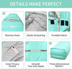 Down Sleeping Bag for Adults 0°F 10°F 15°F 20°F Backpacking Sleeping Bag for Cold Weather with Compression Sack