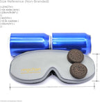 ringchan Complete Blackout 3D Sleep Mask – Contoured & Zero-Pressure Eye Cover for Sleep, Travel & Office Nap – Soft, Hair-Friendly Adjustable Strap – Slate Gray