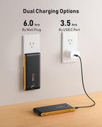 Portable Charger Power Bank Built in Cables and Wall Plug, 10000mAh Phone Battery Pack Fast Charging, USB C External Slim PowerBank, Travel Essentials Compatible with iPhone 17 16 15 14 Samsung iPad