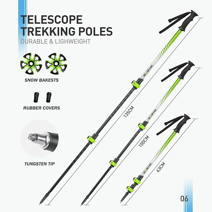 G2 21/25/30 Inches Light Weight Snowshoes for Women Men Youth, Set with Trekking Poles, Tote Bag, Gaiters,Special Fast Ratchet Binding, Orang/Blue/Red Available