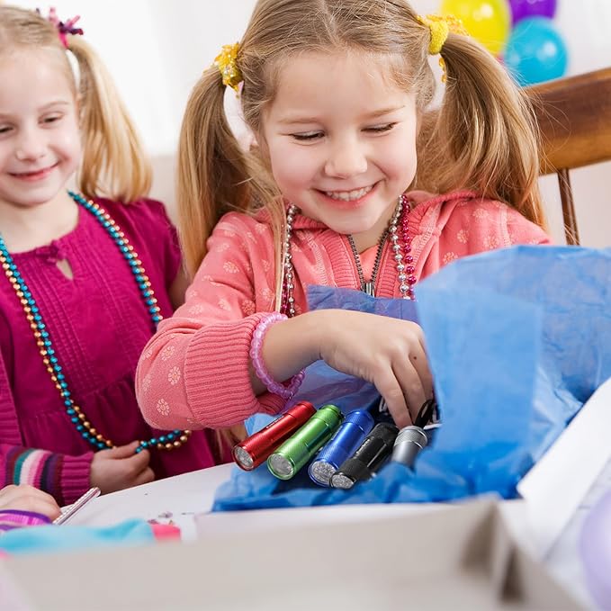 EverBrite 18-Pack Mini LED Flashlight Set - Portable Flashlights Ideal for Hurricane Supplies Camping, Night Reading, Cycling, BBQ, Party, Backpacking - Includes Lanyard & 54 x AAA Batteries