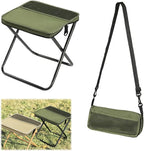 Foldable Portable Backpack Stool|Collapsible Stool for Camping,Hiking |Lightweight Ultralight Pocket Chair|Capacity 330LBS|Outdoor Footstool for Travel Walking Fishing Picnic BBQ (Army Green, Large)
