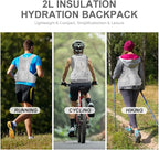 INOXTO Hydration Pack Backpack ，Water Backpack with 2L Leakproof Water Bladder, Running Hydration Vest for Man, Daypack for Cycling Motocross Climbing Trail Running