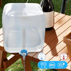 3PCS x 5.3Gal/20L, Water Storage Container, Food Safe Emergency Water Jugs with Spigot, Collapsible, BPA-Free, Portable Water Bottle Survival Kit for Camping, Hiking, Fishing, Canteen Style