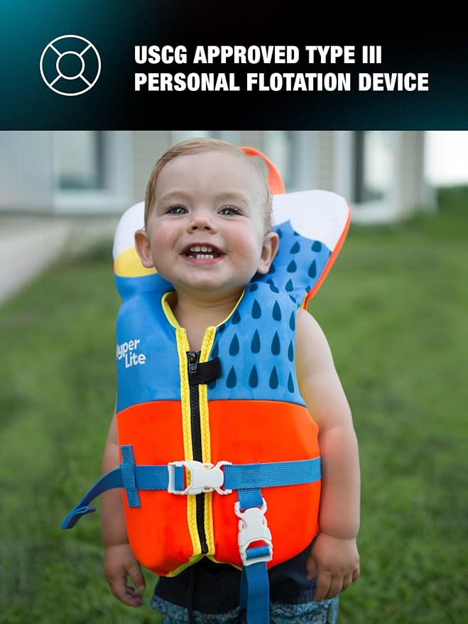 HyperLite Elite Infant/Toddler, Child & Youth Life Jackets – USCG Approved for Boating, Water Sports & Swimming