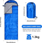 Tudomro 2 Pcs Camping Sleeping Bag for Adults, Lightweight Packable Waterproof Camping Gear Equipment to Keep Warm for Spring Summer Fall Indoor Outdoor Backpacking Hiking Travel