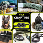 TECEUM 5/32" Paracord Rope 1000 – 1000ft / 200ft / 100ft / 50ft – Tactical Parachute Cord 4mm – 45+ Colors – Nylon String for Survival & Camping Gear – Stripe Cord for Survival – Utility Rope