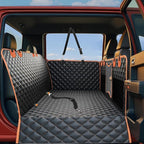 Back Seat Extender for Dogs,Dog Car Seat Cover for Back Seat with Hard Bottom Holds 500 lbs,Car Seat Protector,Waterproof Extender for Dogs,Pet Bed for Full Size F150/RAM1500/Silverado Crew Cab Pickup