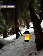 Rechargeable Outdoor Lantern Waterproof, Dimmable Warm White & Flickering Flame Mood Light, Portable Cordless Table Lamp for Patio/Camping/Shower/Emergency Power Outage (Green)