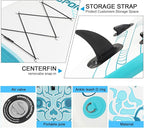 FBSPORT 11' Premium Stand Up Paddle Board, Yoga Board with Durable SUP Accessories & Carry Bag | Wide Stance, Surf Control, Non-Slip Deck, Leash, Paddle and Pump for Youth & Adult