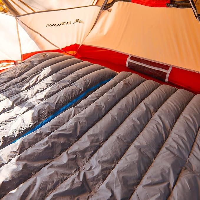 BISINNA 1.72lbs Ultralight Backpacking 650 Fill Power 32-50F Down Sleeping Bag for Adults and Kids - Ultra Lightweight and Compact Backpack Envelope Sleeping Bag for Hiking Camping