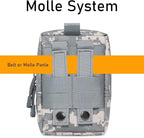 2 Pack Molle Pouches - Tactical Compact Water-Resistant EDC Pouch