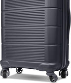 American Tourister Stratum 2.0 Expandable Hardside Luggage with Spinner Wheels, 24-Inch Checked-Medium, Charcoal