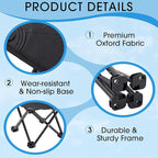 Ripeng 4 Pcs Portable Airplane Travel Foot Rest, Folding Camping Stool, Under Desk Foot Rest at Work for Long Flight, Home and Office Outdoor Hiking Fishing with Carry Bag